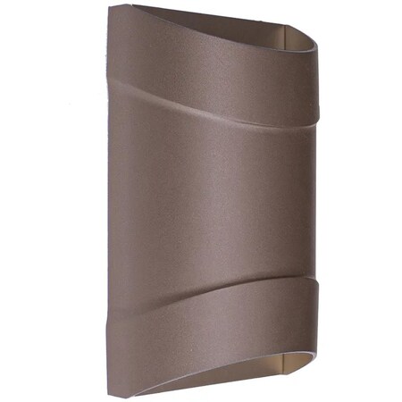 Westgate Model CR Die-Cast Modern Wall Sconces, 3000K/4000K/5000K, 2x6W, 120V LRS-CR2-MCT-BR